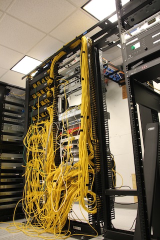 Figure 1: The proliferation of networked devices has been driven by business and consumer demand. However, industrial environments place higher performance demands than typical commercial-grade networking equipment such as the devices shown in this server