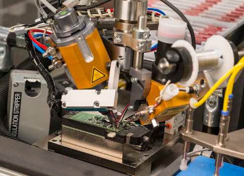Figure 2: Major manufacturing steps at Itron’s Waseca, Minn. facility include soldering (shown), assembly, and potting processes, as well as final testing before moving products into the supply chain. Courtesy: Beckhoff Automation