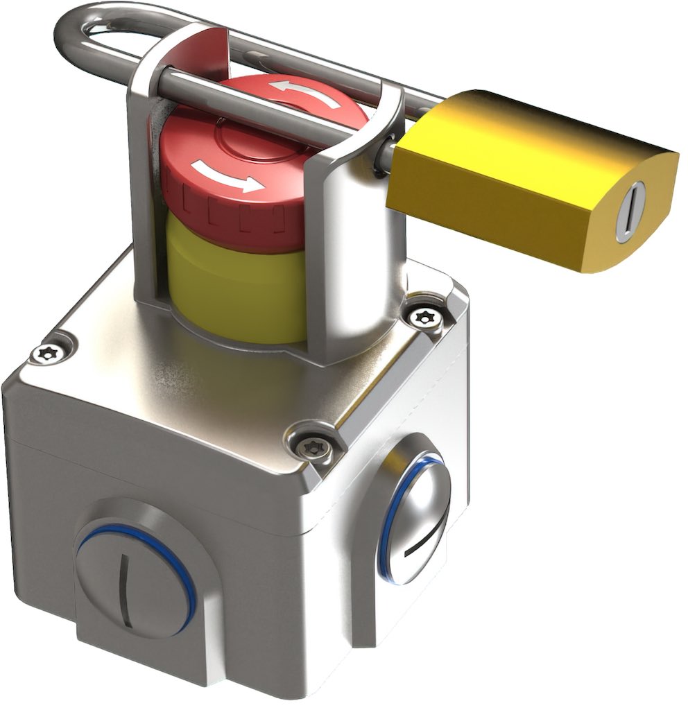 Figure 1: Lockout/tagout devices are one of the best understood methods of placing equipment into a safe state, but there are many opportunities for applying intelligent devices and newer methods to improve worker safety. Courtesy: AutomationDirect