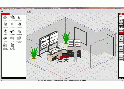 Winsted's WELS4 is a 3D software program designed to improve the interactivity and speed of control room design and its 3D interfaces allows viewing from any vertical or horizontal angle. Courtesy: Winsted