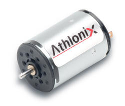 Athlonix DCP high power density brush DC mini motors are available in a 16 mm diameter and in two variations, precious metal commutation and graphite commutation, both featuring an Alnico magnet inside. Courtesy: Portescap