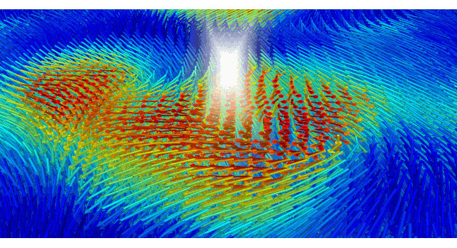 USC Viterbi researchers have created a new machine learning model to investigate how light polarizes materials like lead titanate into a vortex-shaped polarization pattern that vastly improves the material's energy-efficient properties.