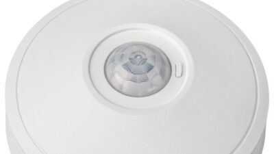 The Acuity Brands rCMSB Wireless Occupancy and Daylight Sensor: The rCMSB is a wireless battery-powered ceiling mount sensor. To install, simply mount it to the ceiling and program with the mobile app. Combine the Acuity Brands rCMSB with nLight AIR switches and fixture-based controls for easier installation to drive the lowest installed cost of lighting controls. Courtesy: Acuity Brands, New Products for Engineers