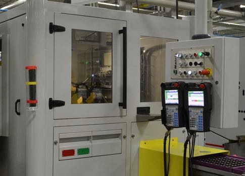 Matrix Design’s first use of Eaton equipment was in the operator control stations and main control panels for multiple robotic tending stations for a Tier 2 automotive manufacturer. The Eaton SmartWire-DT panel wiring solution, with one durable 8-pole cab
