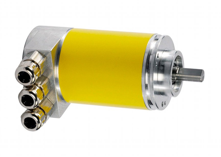 Figure 2: Linear encoders are often implemented in conjunction with hydraulic actuators. Courtesy: TWK