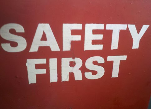 This antique “safety first” image was captured at the Illinois Railway Museum (www.irm.org) on Sept. 14, 2013. Some railroads still haven’t installed positive train control (PTC) systems to lower risk of collisions and derailments, recommended by the U.S.