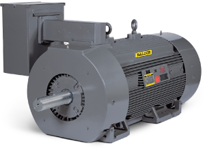 Baldor Electric Company's Large AC - GPM Induction Motors are designed for high torque industrial applications and feature an insulated opposite drive end bearing and drive end slinger and provisions for bearing RTD's. Courtesy: Baldor