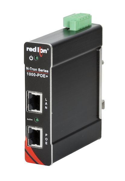 Red Lion Controls' N-Tron series Gigabit 1000-POE+ Power over Ethernet Plus (PoE+) are designed to deliver power and data over a single Ethernet cable to any PoE+ or PoE-enabled device and are built to operate in harsh conditions like the oil & gas indust