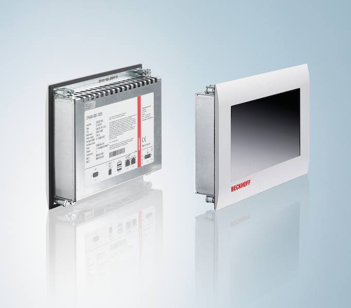 Beckhoff's CP6606-0001-0020 Panel PC features an all-in-one HMI and controller and is designed as a cabinet-mounted device for PLC and small motion control applications. Courtesy: Beckhoff Automation