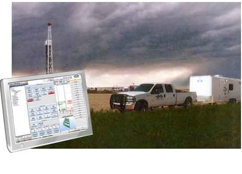 Figure 2: PML truck and trailer: PML’s mobile units provide the systems required to acquire, analyze, and distribute data to the cloud. Courtesy: PML Exploration Services