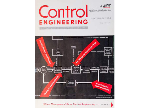 September 1954 feature articles include a story on troubleshooting in advance with wiring design and the potential of computers. Courtesy: CFE Media