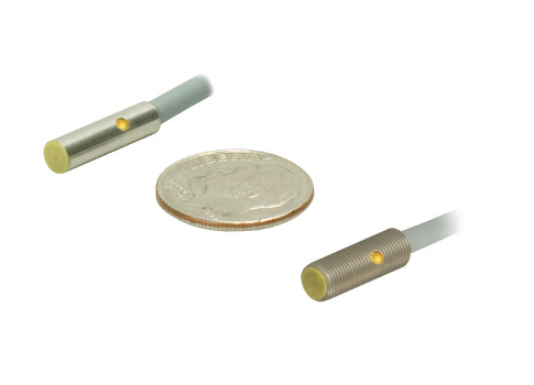 Turck's EG05K (left) and EH04K (right) barrel sensors are housed in a stainless steel barrel and are designed for applications where small sensors are a requirement like the stamping industry or medical device manufacturing. Courtesy: Turck