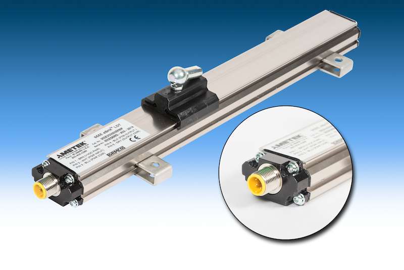 Ametek's Gemco 955 eBrik II Linear Displacement Transducer (LDT) is designed specifically for original equipment manufacturers and uses magnetostrictive position-sensing technology. Courtesy: Ametek