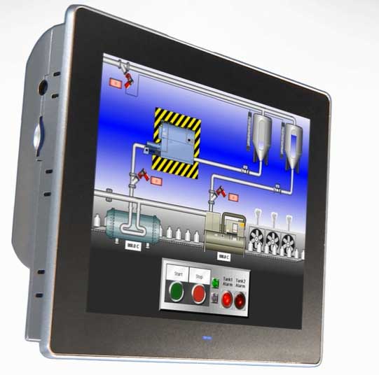 Red Lion's Graphite series of operator panels, which feature HMI touchscreens and an all-aluminum construction with a modular I/O architecture, feature data logging and web-based monitoring and control. Courtesy: Red Lion Controls