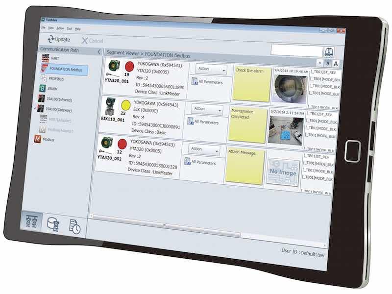 Yokogawa's FieldMate Versatile Device Management Wizard R3.01 is a software program for configuring, adjusting, and managing a wide variety of field devices used in factories and other production sites and is useful for routine maintenance tasks. Courtesy