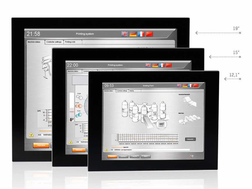 B&R Automation's second generation Automation Panel displays feature 4:3 format with single-touch operation and can be combined with a module to create a panel PC. Courtesy: B&R Automation