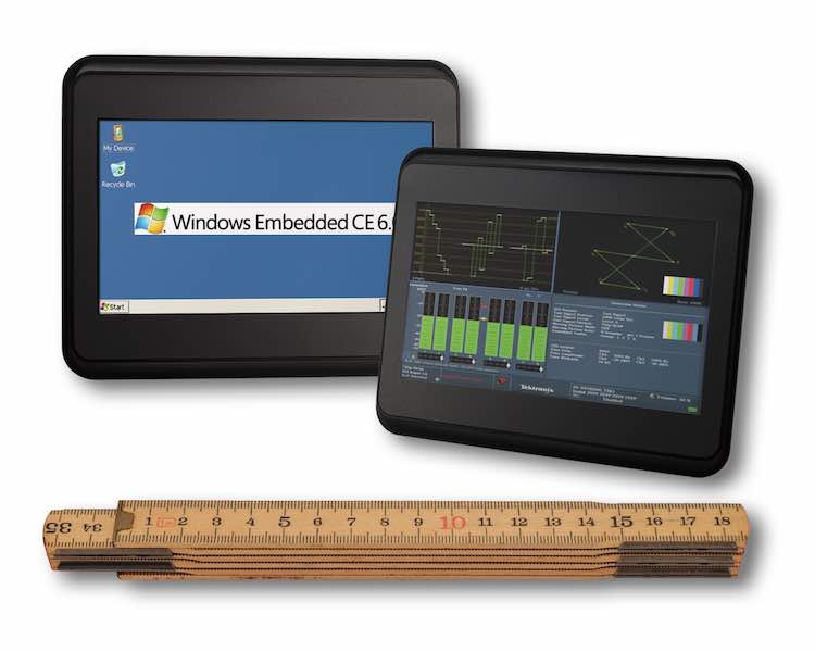 ICOP Technology's HMI-043T is an IP65 compliant flexible HMI panel that features an expansion I/O bus; it can also operate in harsh environments. Courtesy: ICOP Technology