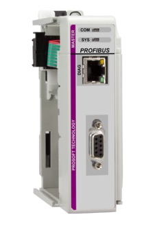 ProSoft Technology's Profibus DPV1 master and slave modules are an in-chassis Profibus interface designed to reduce configuration and start-up time and can scan the Profibus network. Courtesy: ProSoft Technology