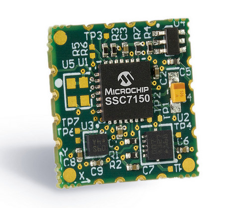 Microchip Technology's MM7150 Motion Module combines the SSC7150 motion co-processor combined with 9-axis sensors for a wide range of embedded, industrial, consumer electronics, and other applications. Courtesy: Microchip Technology