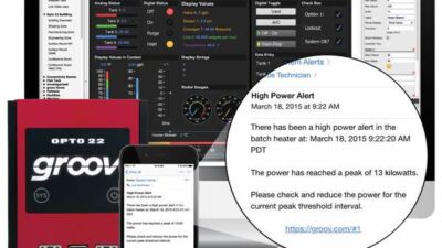 Opto 22's groov 3.0 is an update to the platform with added features like email event notifications, enhancements to the interface development environment, and options to select the platform most suitable for the user. Courtesy: Opto 22