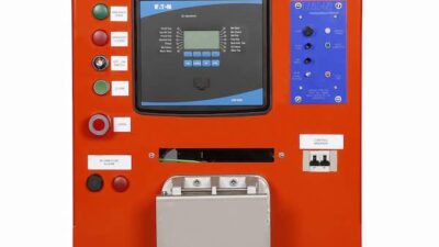 Eaton's E2VAC Mining Circuit Breaker is a low-voltage, vacuum-based breaker solution designed to improve reliability, productivity, and worker safety in power centers and other panel applications in underground mining and metals operations. Courtesy: Eato