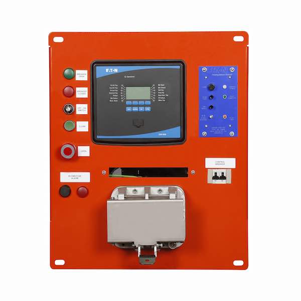 Eaton's E2VAC Mining Circuit Breaker is a low-voltage, vacuum-based breaker solution designed to improve reliability, productivity, and worker safety in power centers and other panel applications in underground mining and metals operations. Courtesy: Eato