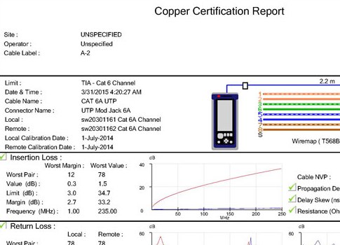With heavier network loads anticipated with Industrial Internet of Things (IIoT), cable certification is becoming more important. Certifying a cable requires advanced testers that can adapt to rapidly changing standards. Each test can collect nearly 200,0