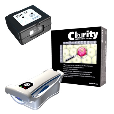 Jadak's HS-2R Bluetooth bar code scanner, FM-5Z RFID reader, and Clarity machine vision software are designed to help OEMs solve health care scanning, inspection, and tracking challenges. Courtesy: Jadak