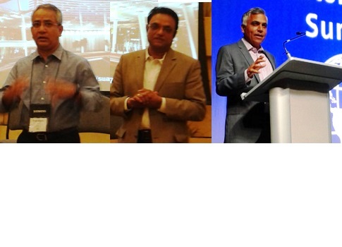 Left to right: Jagannath Rao, president, customer services division, Siemens Industry Inc., industry sector; Rajiv Sivaraman, senior vice president, global head of plant security services, Siemens Industry Inc., digital factory division; Raj Batra, presid