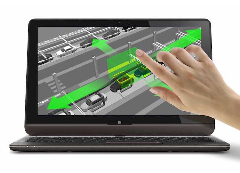 Figure 1: With accurate, real-time knowledge of vehicle location, workstations can be virtualized in 3-D. Courtesy: Ubisense