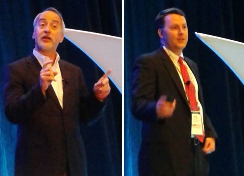 Mark Voigtmann, (left) the CSIA's attorney, and Stuart R. Buttrick (right), partner, Faegre Baker Daniels LLP, gave advice at the CSIA Executive Conference. Courtesy: Mark T. Hoske, Control Engineering, CFE Media