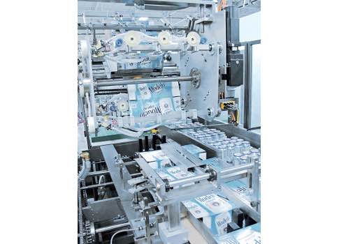 Figure 1: Advances in pneumatic valves enable packaging machines like this cartoner to use pneumatics more efficiently and help machine builders create innovative folding configurations to satisfy market needs. Courtesy: Aventics