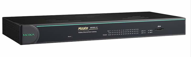 Moxa's MGate MB3660 series of redundant Modbus gateways are designed to address the management of multiple devices in control rooms and data centers and allows administrators to establish communications with large numbers of new or existing RTU and ASCII