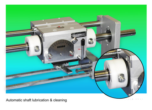 Amacoil-Uhing linear drives for automatic cleaning and lubrication of the drive shaft are ideal in applications where metal clips, dust, and particulate contaminants are falling on the shaft. Courtesy: Amacoil