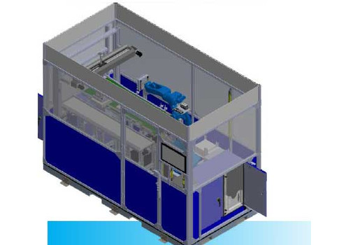 This diagram shows a workcell that uses the Yaskawa Singular Control concept, integrating programming for robotics and motion control. Courtesy: Yaskawa