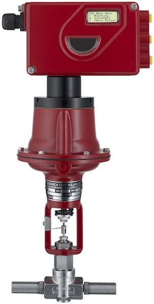 Badger Meter's SRD991 top-mount valve positioner is designed for applications that require positioning accuracy or when greater force is required over the standard actuator such as high shutoff pressures or excess packing friction. Courtesy: Badger Meter