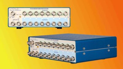 Highland Technology's model P350 is an Ethernet-based waveform playback unit designed specifically for aerospace simulation testing and has eight analog outputs that can be used independently or synchronously. Courtesy: Highland Technology