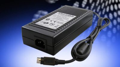 The TDK-Lambda DT100D and DT150D (pictured) adapter power supplies from TDK Corporation are designed for a variety of test and measurement, communications and industrial applications. Courtesy: TDK Corporation