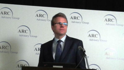 Peter Terwiesch, president, ABB Process Automation, discussed how the Internet of Things, services, and people (IoTSP) are delivering tangible results in a number of industries at the 20th Annual ARC Industry Forum on February 8 in Orlando, Fla. Courtesy: