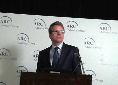 Peter Terwiesch, president, ABB Process Automation, discussed how the Internet of Things, services, and people (IoTSP) are delivering tangible results in a number of industries at the 20th Annual ARC Industry Forum on February 8 in Orlando, Fla. Courtesy: