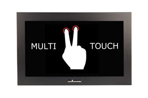 Stealth.com's Multi-Touch Panelmount LCD Monitors are available in 17.3- and 21.5-in. sizes and feature a projected capacitive (PCAP) touchscreen for industrial applications and can be used in dirty, wet and hostile environments. Courtesy: Stealth.com