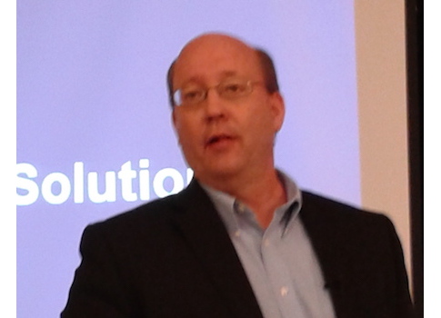 Fred Yentz, CEO of Telit IoT Platforms, talked about the company's plans to connect manufacturing assets to any enterprise system, vertically and horizontally at the 20th Annual ARC Industry Forum. Courtesy: Mark T. Hoske, Control Engineering, CFE Media