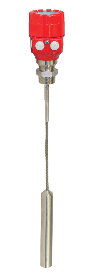 The BinMaster GWR-1000 level sensor utilizes time domain reflectometry (TDR) to continuously measure the distance, level and volume of material contained in bins, tanks or silos. Courtesy: BinMaster