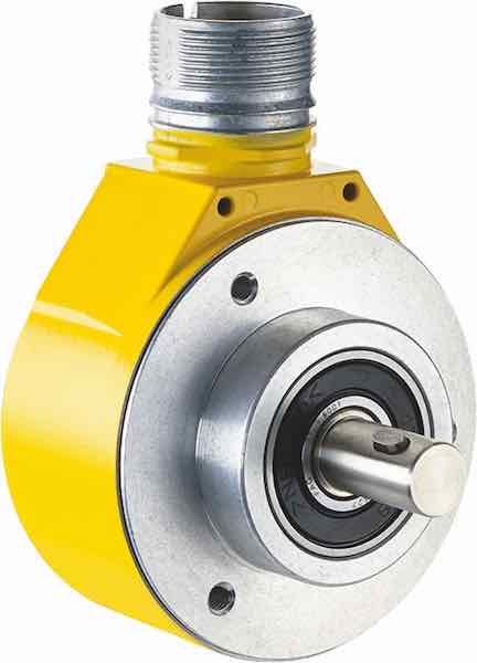 Sick's DFS60S Pro incremental encoder for functional safety is designed for mobile and stationary applications that require safe motion monitoring. Courtesy: Sick