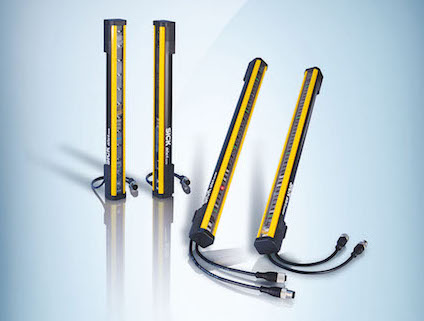 Sick's deTec4 Prime safety light curtain is designed for tough environments and features a built-in laser alignment aid that is designed to provide a visible laser that saves time when setting up or readjusting the light curtain. Courtesy: Sick