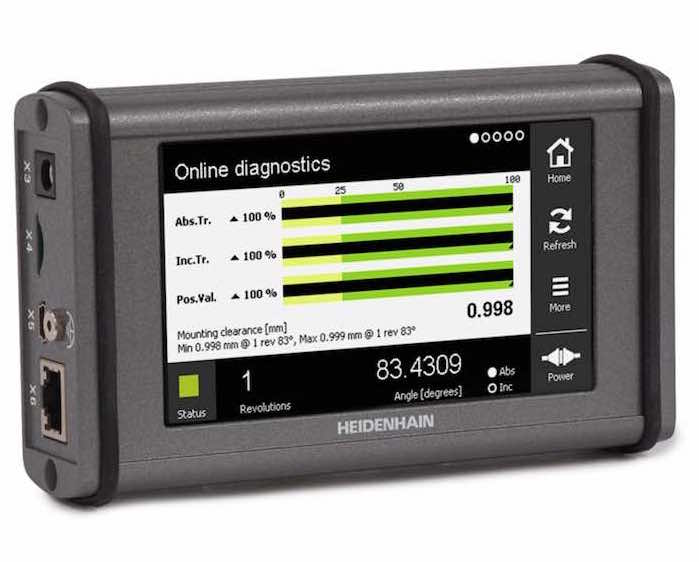 Heidenhain's PWT 100 is a compact device designed for checking the function and adjustment of encoders and supports multiple serial interfaces. Courtesy: Heidenhain
