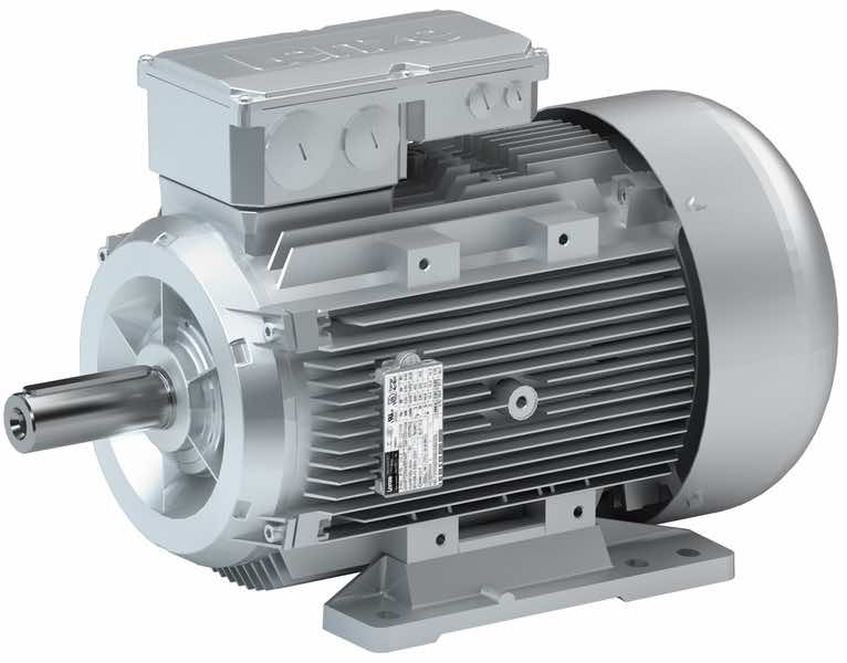 Lenze Americas' m550-P three-phase ac motor is designed to achieve IE3 efficiency class and provides a power range of 1 to 60 Hp (0.75kW to 45kW) with a variety of voltages for simple mains operation with fixed speeds. Courtesy: Lenze Americas
