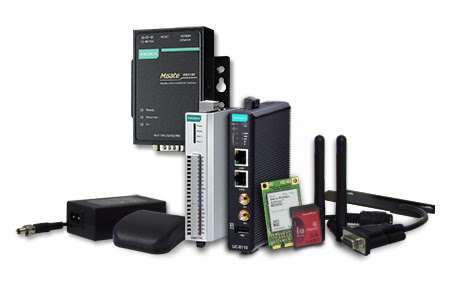 Moxa's 4G LTE Jump Start Kit is designed to connect operations to the IIoT and features a data logger with built-in 4G LTE communications and a Modbus gateway and an I/O module to collect analog and digital sensor data. Courtesy: Moxa