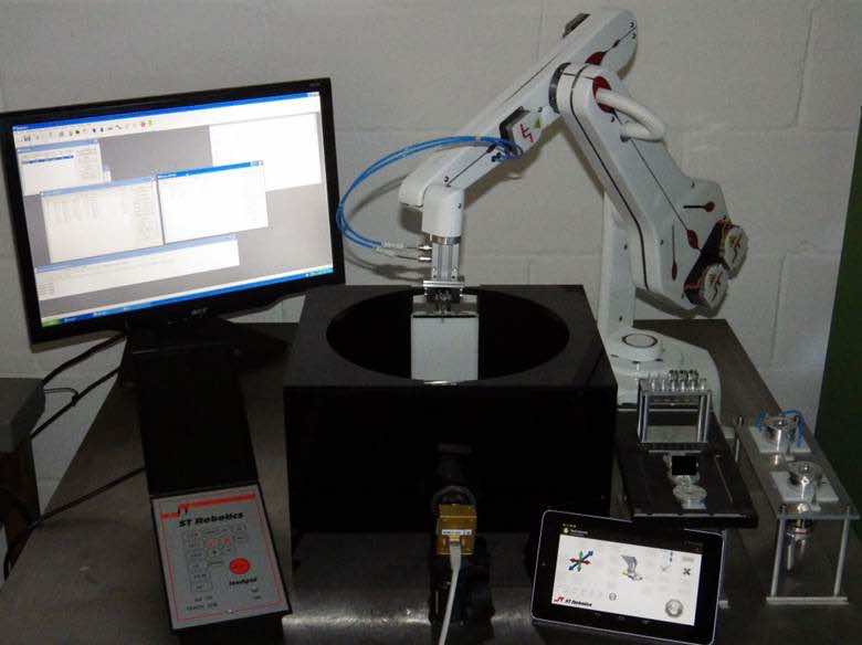 ST Robotics' STVS-X is an advanced vision inspection system designed for automated and accurate handling, testing and inspection solutions of critical parts. Courtesy: ST Robotics