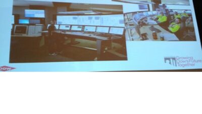 Dow Chemical Oyster Creek 2020 control room design often creates a Wow! reaction among visitors, said Michiel Tijsseling, Dow Chemical process automation leader, at the ARC Group Industry Forum, in Orlando, Fla. Courtesy: Mark T. Hoske, Control Engineerin